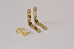 Premium Solid Brass Side Rail Hinges (pair)